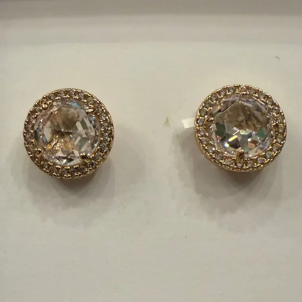 Kate Spade Bright Ideas Gold/CZ Stud Earrings New in Box - Image 2