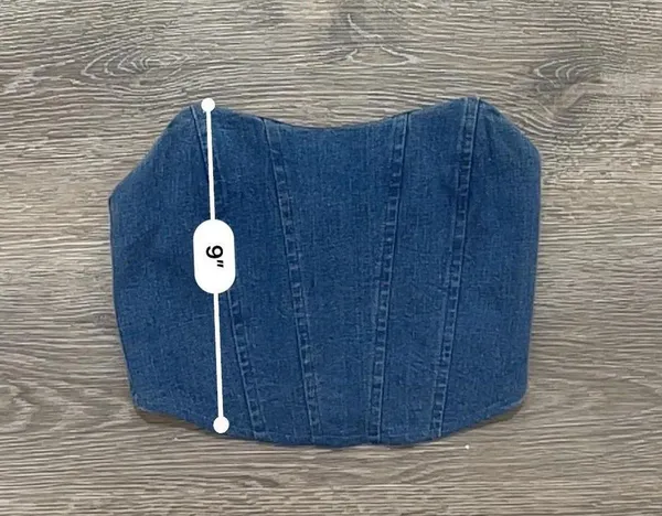 Vintage Y2K Denim Corset Top - Image 5