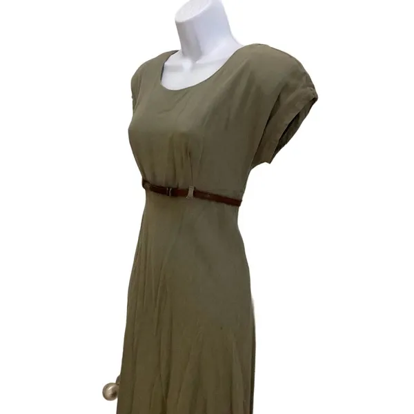 Vintage Hearts Linen Blend Dress - Image 2