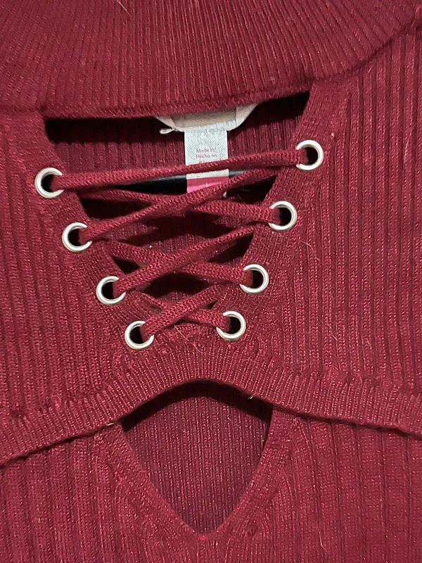 Deep burgundy red dress no boundaries  - Image 3