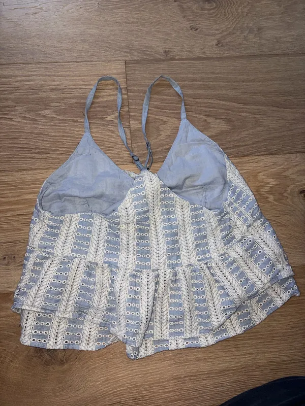 hollister social tourist blue tie tank small - Image 2
