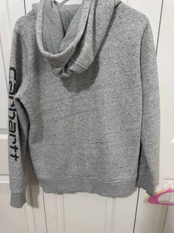 Carhartt Hoodie Grey Medium - Image 4