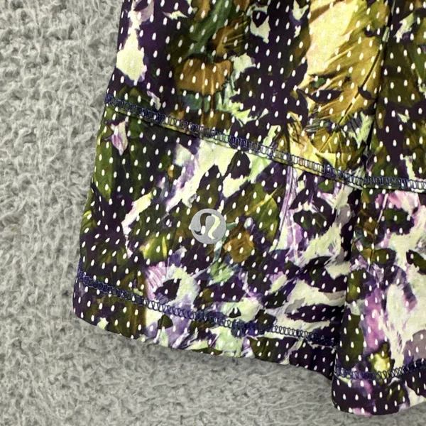 Lululemon Pace Rival Skirt Skort Floral Sport Athletic Athleisure Tennis Women 6 - Image 2
