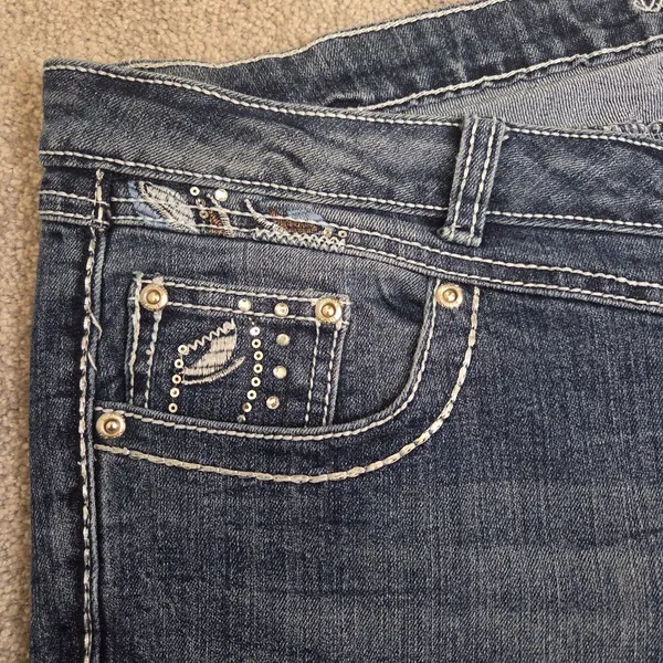 Revolt Jeans Y2K Women 12 Western Embroidered Country Rodeo Bedazzle Jeweled - Image 8