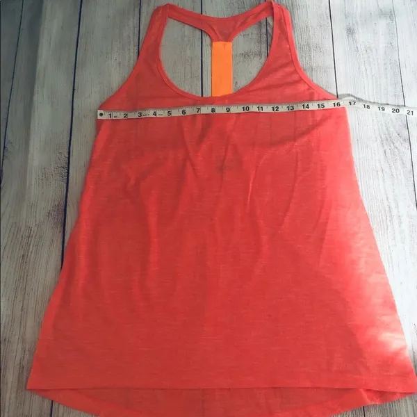 Old Navy Women’s Orange Athletic Tank Sz M - Image 3