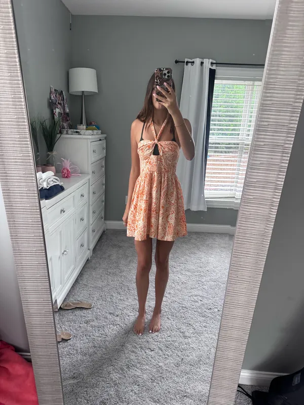 SHEIN orange mini dress - Image 6