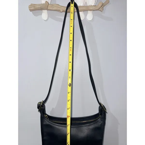 Coach Janice Legacy 9950 Crossbody Bag‎ Vintage Black Leather MINT COND V - Image 11