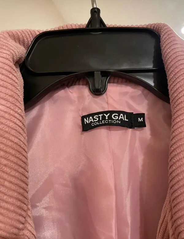 Nasty Gal Pink Corduroy Jacket - Image 4