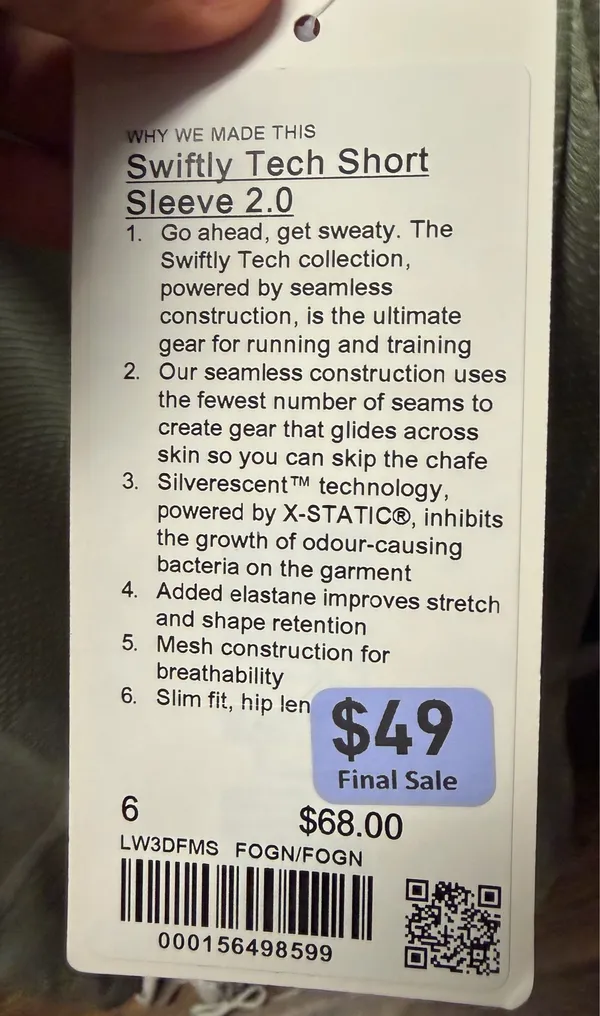 Lululemon Swiftly Short Sleeve Shirt Tech 2.0 - Image 4