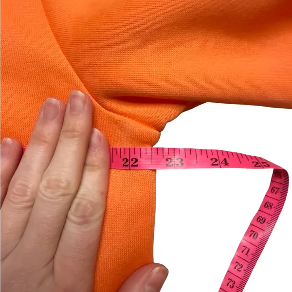 ✨🧡 Shein Orange Daisy Embroidered‎ Crewneck Sweatshirt XL 🧡✨ - Image 3
