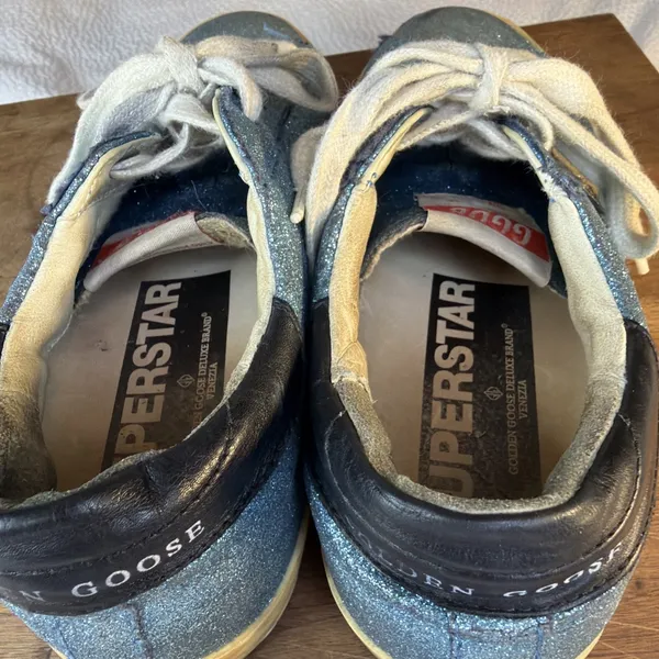 Golden Goose Superstar Blue Glitter 36 - Image 5