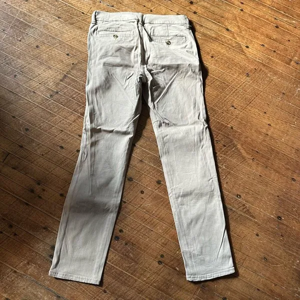 American Eagle tan skinny 8 preppy flat front slacks - Image 3