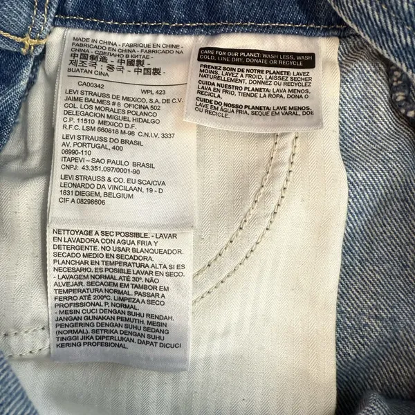 Levi’s Stylish Blue Denim Shortall - Image 6