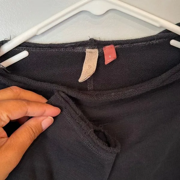 Pilcro Anthropologie Corset Sweatshirt Sweater Small Organic Cotton #1000 - Image 6