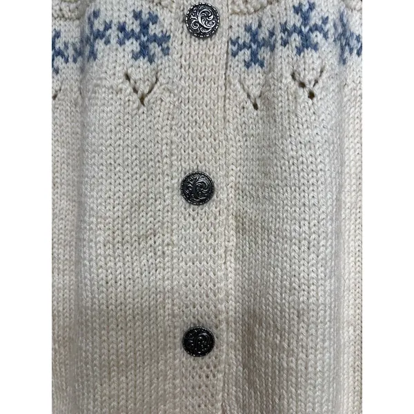 Dale of Norway Vintage Wool Nordic Faire Isle Button Down Cardigan Size Medium‎ - Image 7