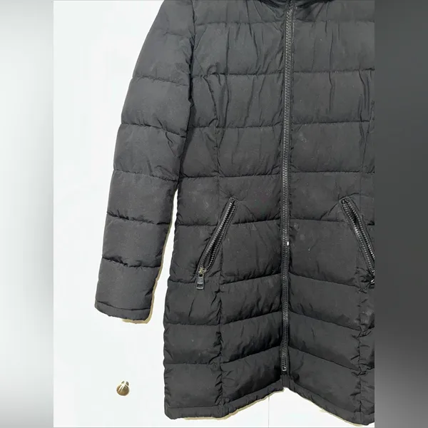 Andrew Marc Stretch Ladies Long Parka Detachable Hood Jacket S - Image 3