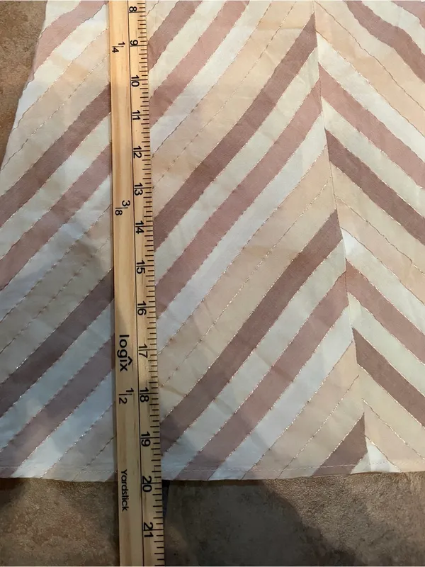 Anthropologie Self Contrast Chevron Metallic Stripe Cami Top XS NWOT - Image 6