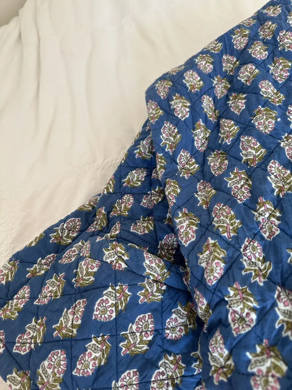 Reversible Quilted Jacket Blue - Image 3