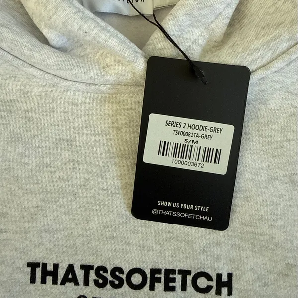 Thats So Fetch Hoodie Series 2 Size S/M Gray - Image 2