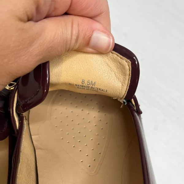 Alex Marie Patent Burgundy Eva Platform Loafers Size 8.5 Academia Preppy - Image 5