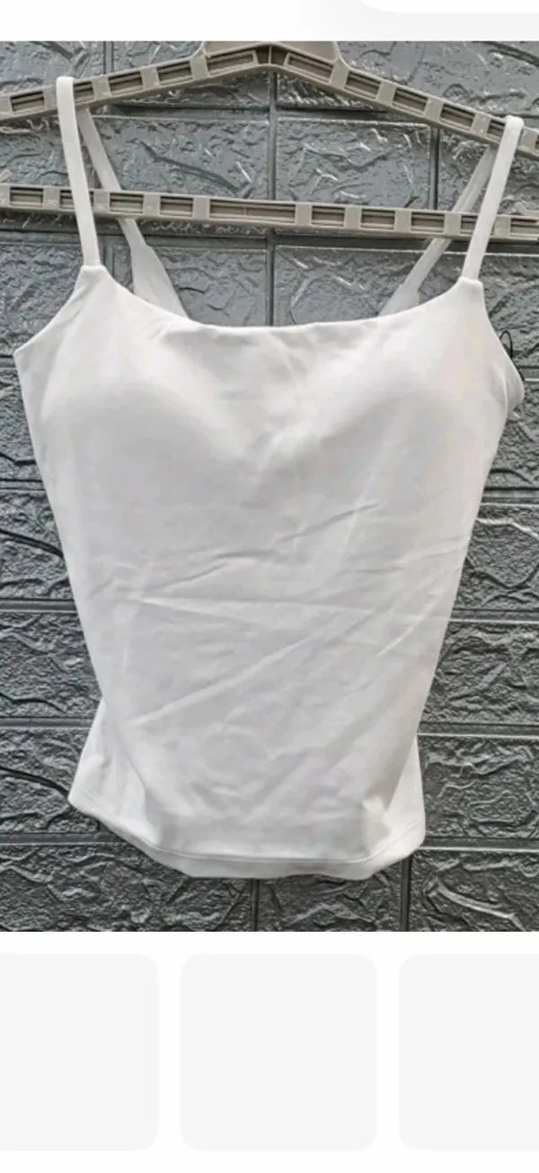 Oner Active SoftMotion Strappy Tank Built-In Bra White Size S - Image 2