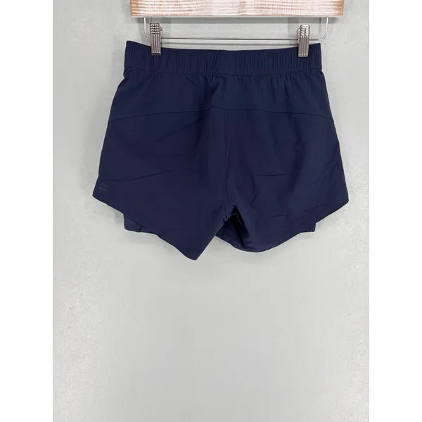 Fair Harbor Womens Athletic Shorts Navy Blue Lined Zipper Pockets XS - Image 3