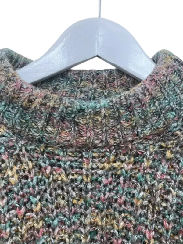Urban Outfitters Casey Mock Neck Sweater S Multicolor Marled Relaxed Cozy Chic - Image 8