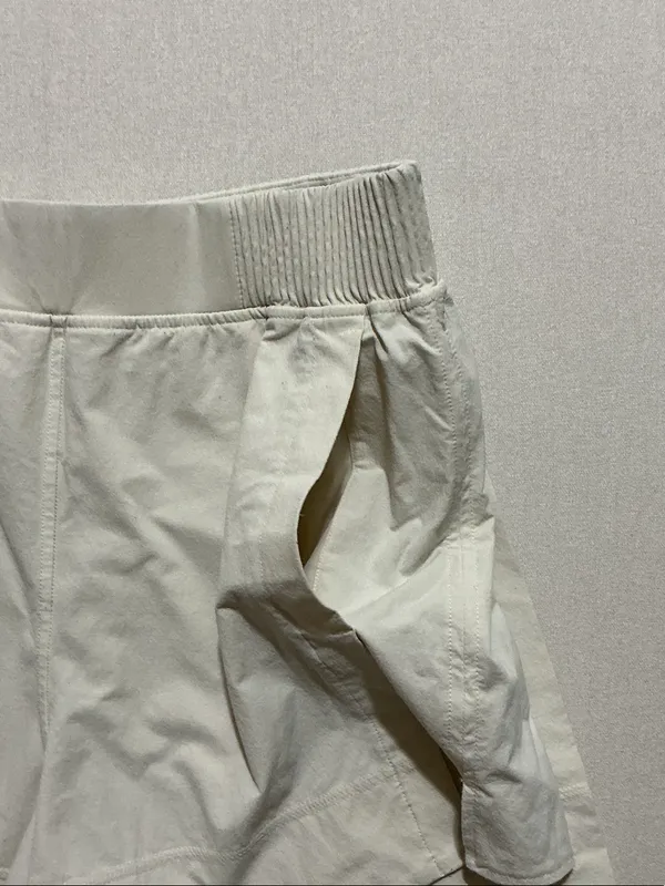 lululemon athletica Cream Ribbed-Waist Athletic Shorts - Image 3
