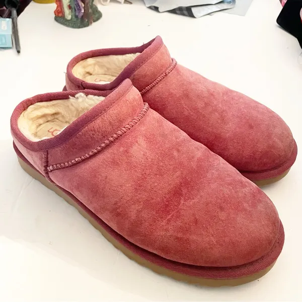 UGG‎ Size 9 Rust Red Short Classic Water Resistant Slipper Boot Slip On - Image 3