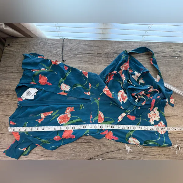 Privacy‎ Please Goodwin Romper Teal Floral Revolve size xs NWT - Image 8