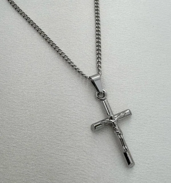 Cross Pendant Necklace for Men Women,Streetwear Hip Hop Unisex Style - Image 2