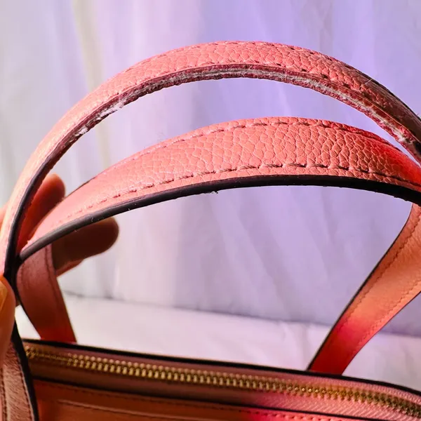 kate spade Coral Pink Leather Dome Tote - Image 14