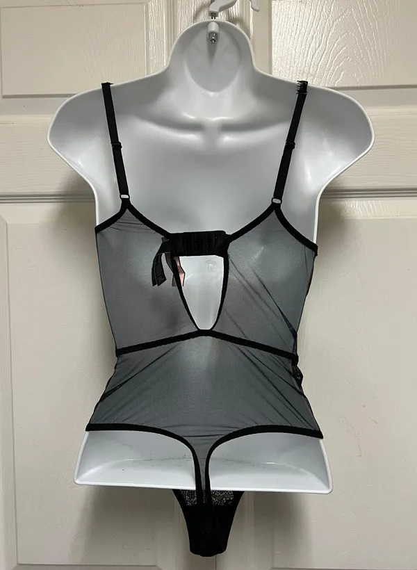 Victoria's Secret Black Rivet Bodysuit - Image 10