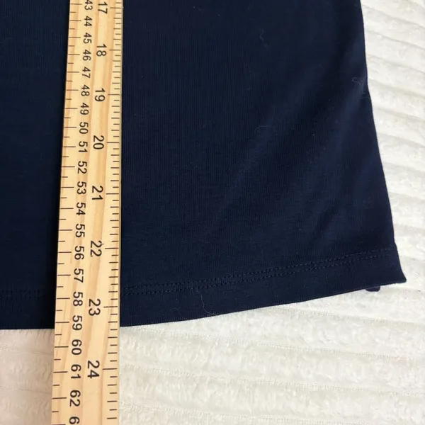 Lauren Ralph Lauren Dark Navy Blue Long Sleeve Crew Neck Knit Top with RL Monogr - Image 5