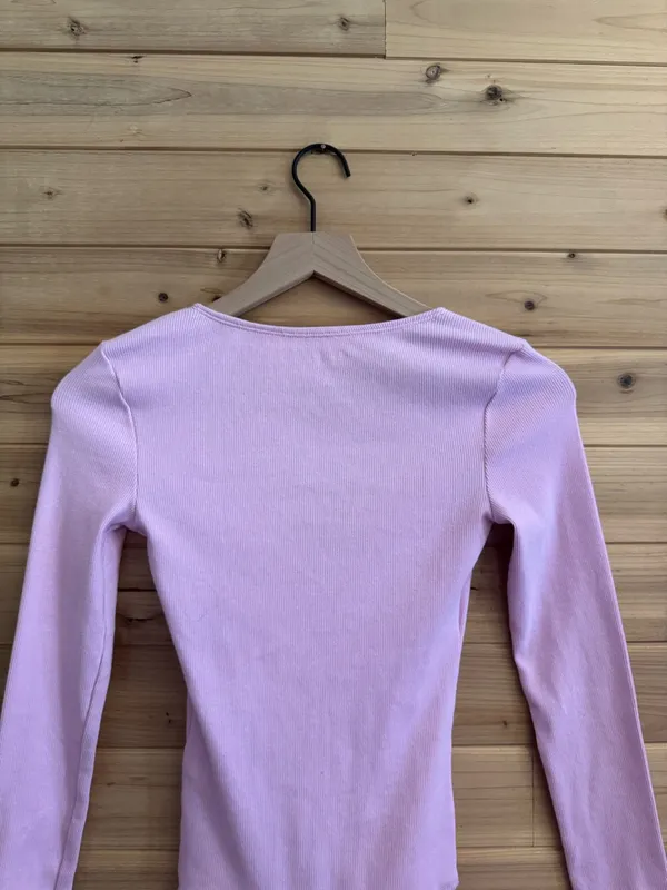 NWT Abercrombie & Fitch XS Soft A&F Rib Ribbed Long Sleeve Bodysuit Spring - Image 7