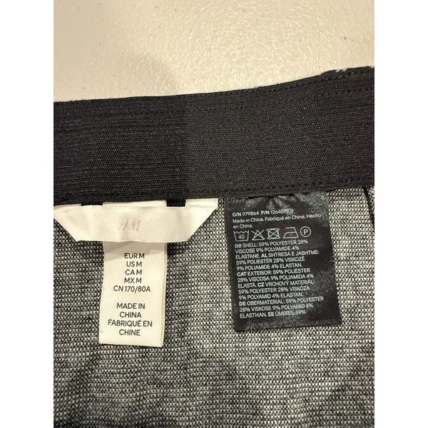 H&M Plaid Mini Skirt Womens Medium Elastic Waist Academia Work Collegiate Travel - Image 3