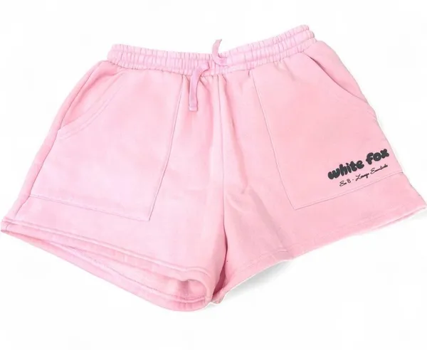 white fox | L | Sweatshorts Shorts Lounge 3" inseam Pink Women's Era 8 Women's - Image 2