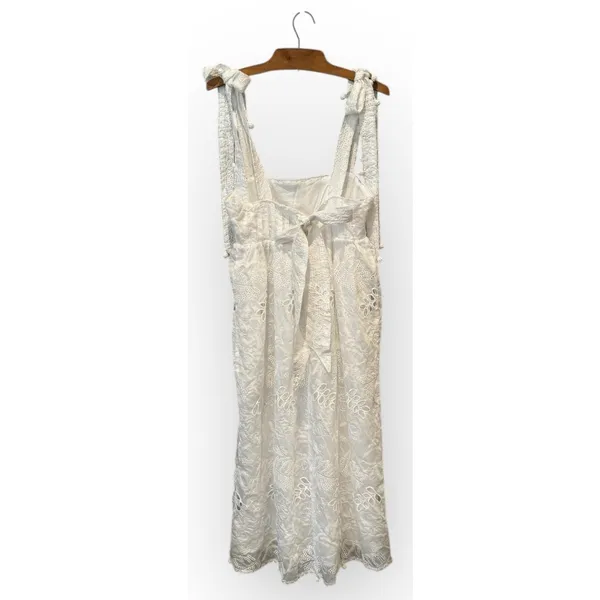 NEW Farm Rio Eyelet Embroidered Midi Dress Size XS - Image 8