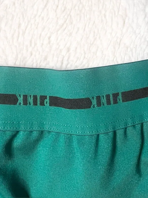 VS PINK Active Green & Black Ultimate Strappy Back Sports Bra Size Small - Image 5