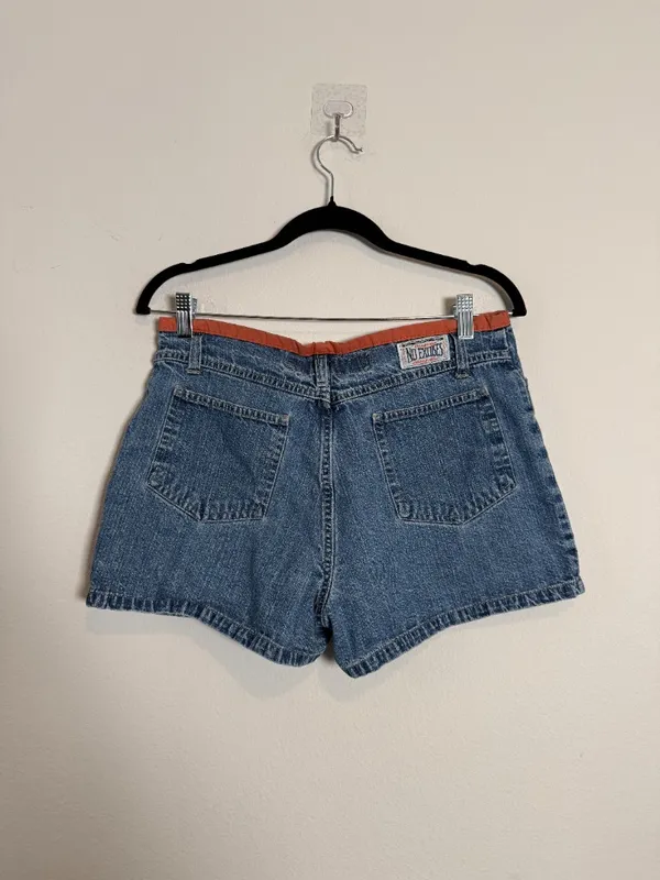 Vintage 90s Y2K Denim Jean Shorts - Image 2