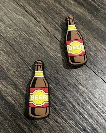 Beer Bottle Charm For Crocs Shoe Charms Bracelet Wristband - 2 Pieces - Image 2