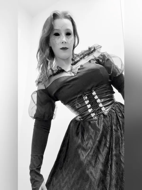 Whimsigoth Cosplay Dress Black Size M - Image 11