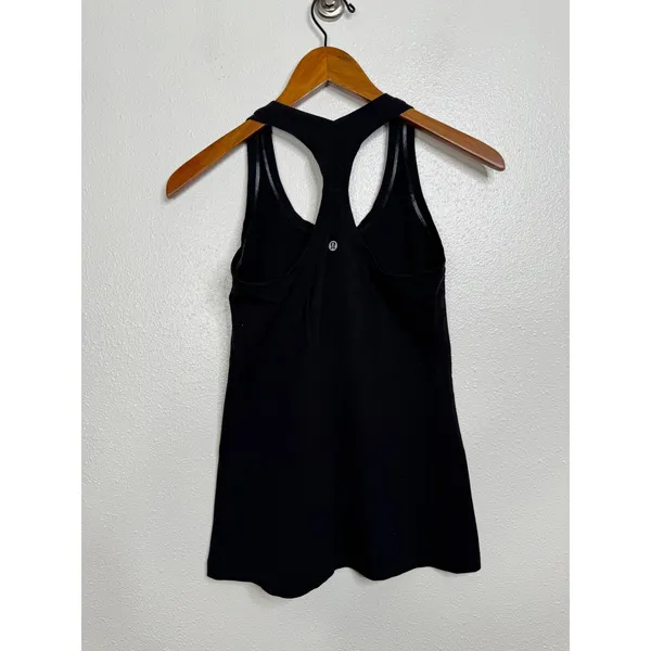 Lululemon Racerback Tank Top Black Athletic Yoga‎ Gym Shirt - Image 2