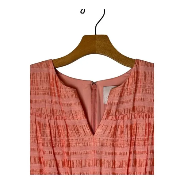 Gal Meets Glam Dress Women 6 Peach Coral Sleeveless Fiona‎ Tiered Maxi Boho - Image 6