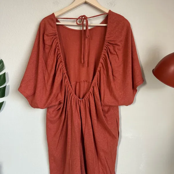 Free People Beach Linen Blend Romper - Image 3