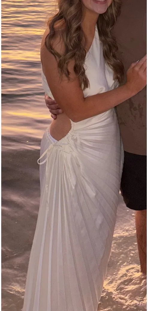 Long cream colored dress White Size M - Image 6