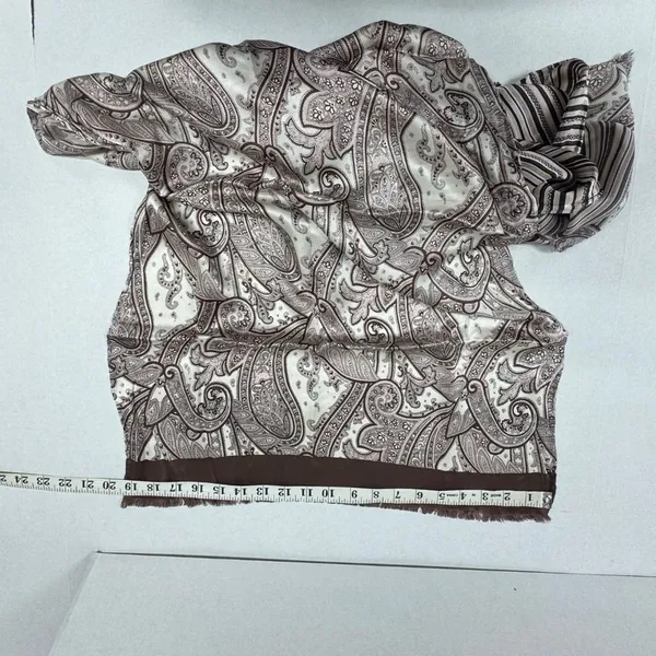 Unisex Italian Paisley Silk Scarf 65" x 19"- NEW - In‎ bags. - Image 6