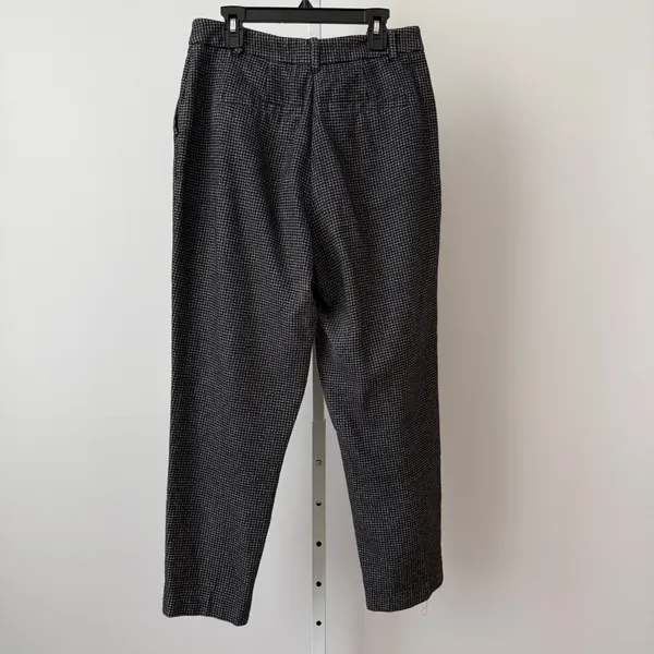 AllSaints Mara Puppytooth Trousers Grey Black Houndstooth Wool Blend Womens 8‎ - Image 8