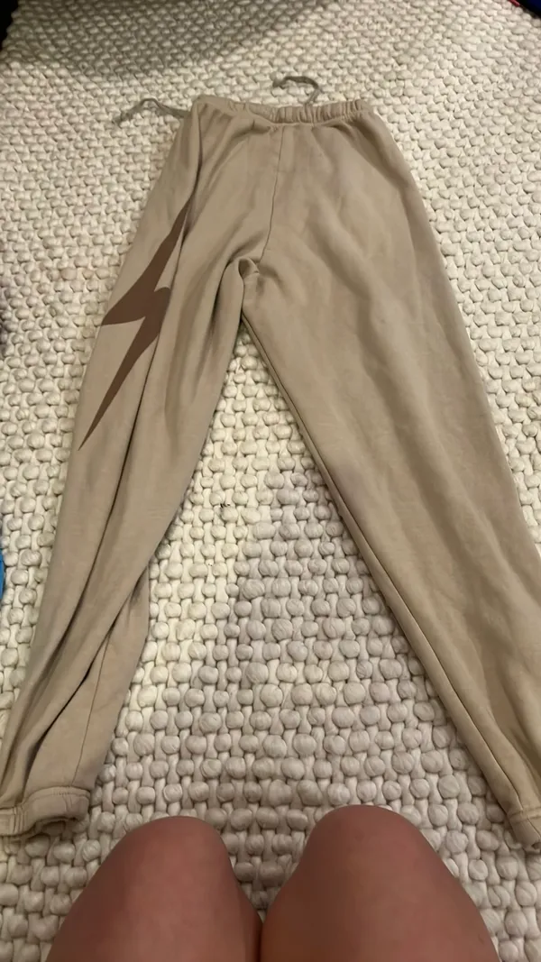 Brown Aviator Nation Sweatpants - Image 3