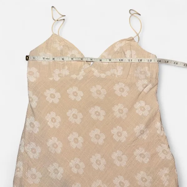 Princess Polly Tan Floral Print Spaghetti Strap Mini Dress - Image 2